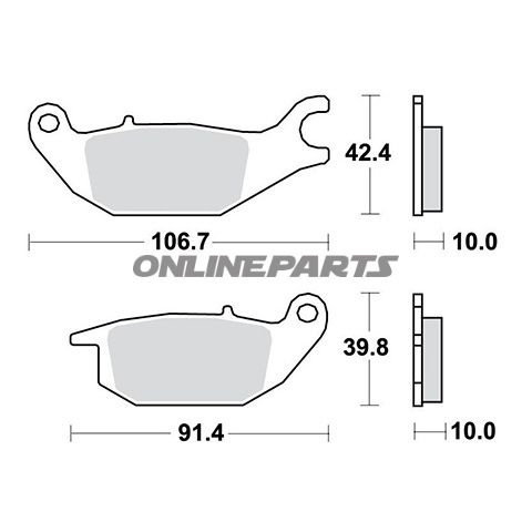 Brake Pads Std Trwaltn 7324288/7630069