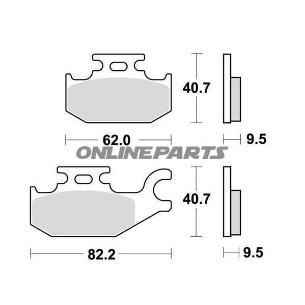 Brake Pads Std Trwaltn 7325590