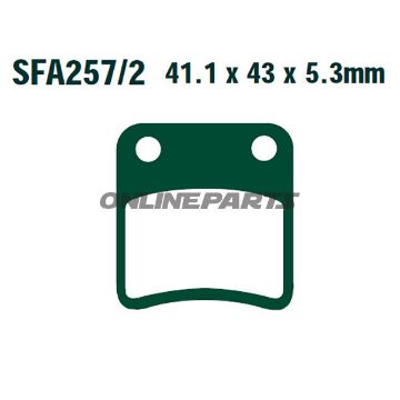 Brake Pads Scooter Ebc Sfa257/2Altn 7872120