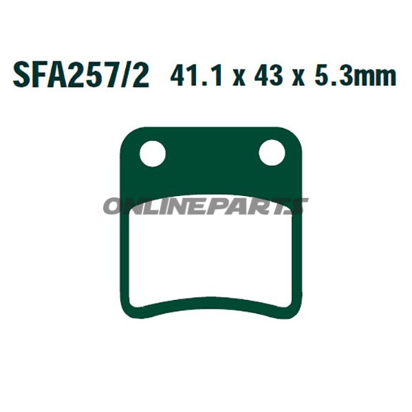 Brake Pads Scooter Ebc Sfa257/2Altn 7872120