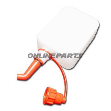 Plastic Fuel Can 0.5L Clearincluding Nozzle