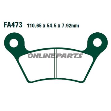 Brake Pads Std Ebc Fa473