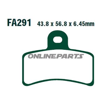 Brake Pads Std Ebc Fa291
