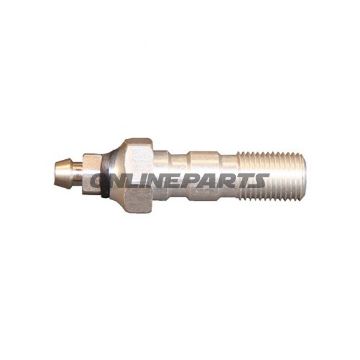 Banjo Bolt Double M10x1.00Alu Silver With Bleed Nipple