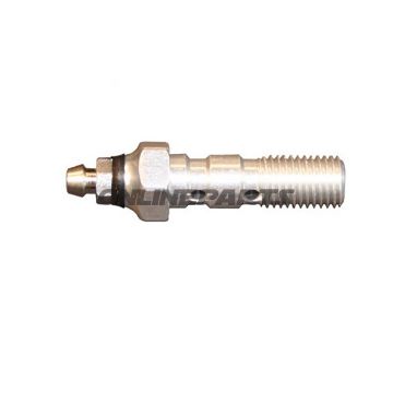 Banjo Bolt Double M10x1.25Alu Silver With Bleed Nipple