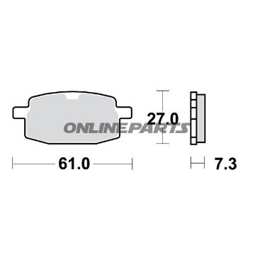 Brake Pads Scooter Trwaltn 7320179