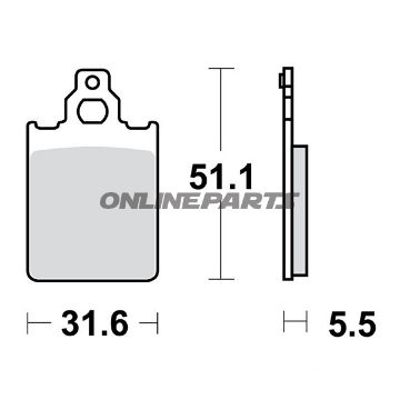 Brake Pads Scooter Trwaltn 7321847