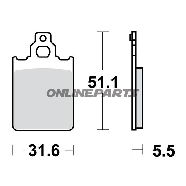 Brake Pads Scooter Trwaltn 7321847
