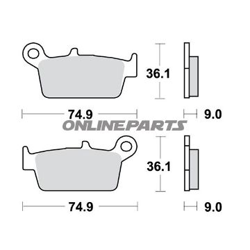Brake Pads Scooter Trwaltn 7321839