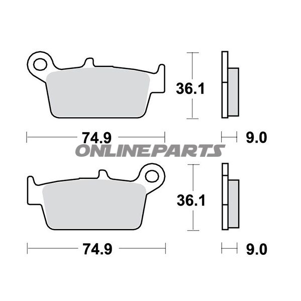 Brake Pads Scooter Trwaltn 7321839