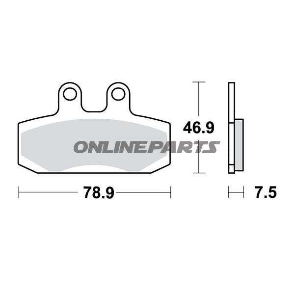Brake Pads Scooter Trwaltn 7320252
