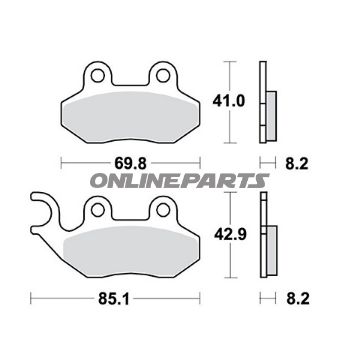 Brake Pads Scooter Trwaltn 7321912