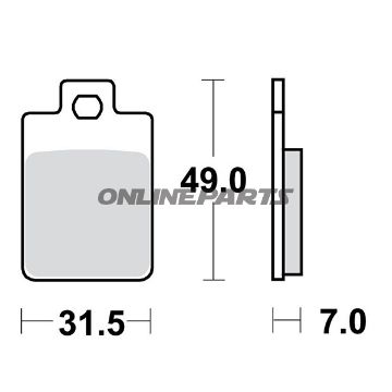 Brake Pads Scooter Trwaltn 7321896