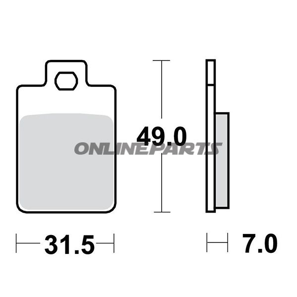 Brake Pads Scooter Trwaltn 7321896