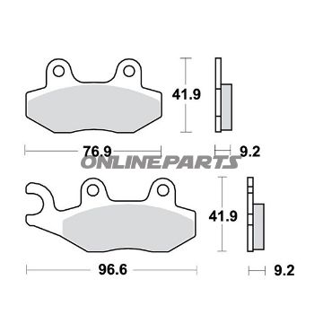 Brake Pads Scooter Trwaltn 7320245