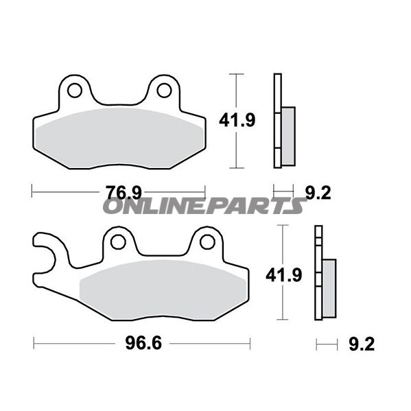 Brake Pads Scooter Trwaltn 7320245