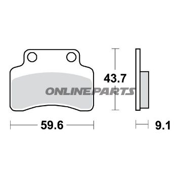 Brake Pads Scooter Trwaltn 7321888