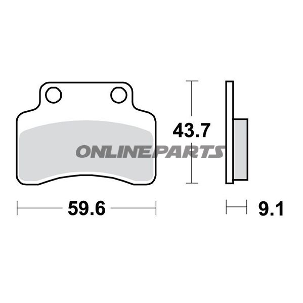 Brake Pads Scooter Trwaltn 7321888