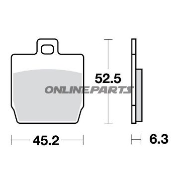 Brake Pads Scooter Trwaltn 7321920