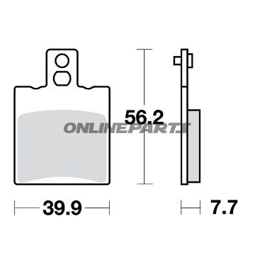 Brake Pads Scooter Trwaltn 7320203