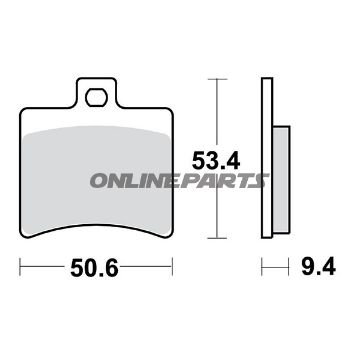 Brake Pads Scooter Trwaltn 7320757