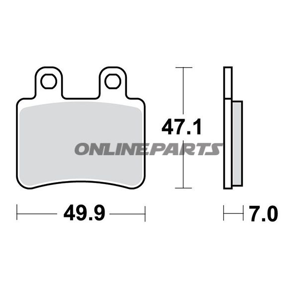 Brake Pads Scooter Trwaltn 7320815