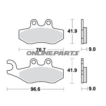 Brake Pads Scooter Trwaltn 7320823
