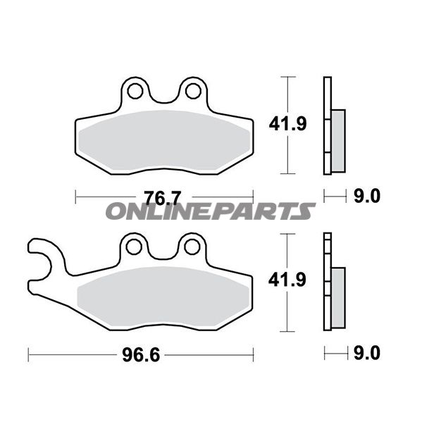 Brake Pads Scooter Trwaltn 7320823