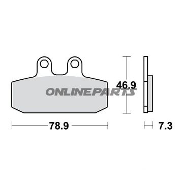 Brake Pads Scooter Sintered Srm Trwaltn 7322910