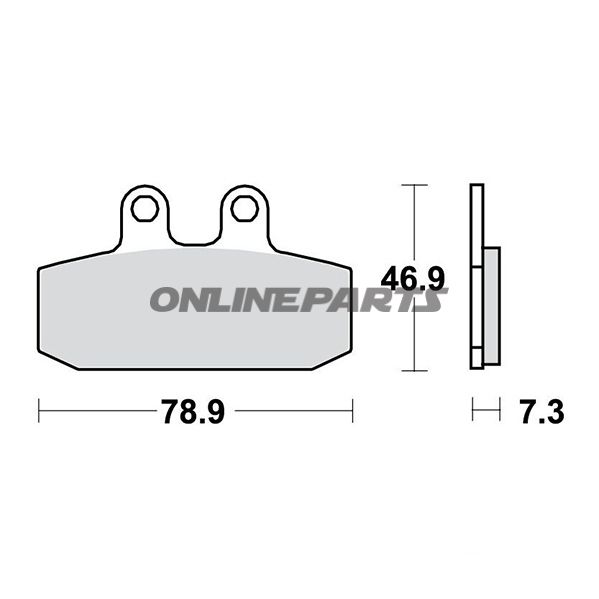 Brake Pads Scooter Sintered Srm Trwaltn 7322910
