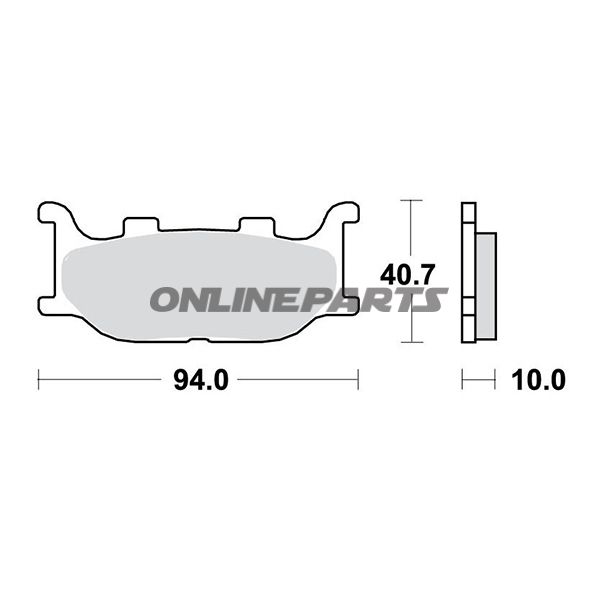 Brake Pads Scooter Sintered Srm Trwaltn 7322894