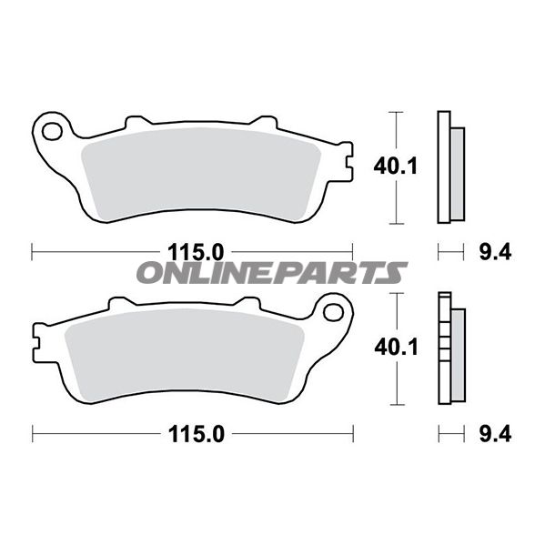 Brake Pads Scooter Sintered Srm Trwaltn 7322969