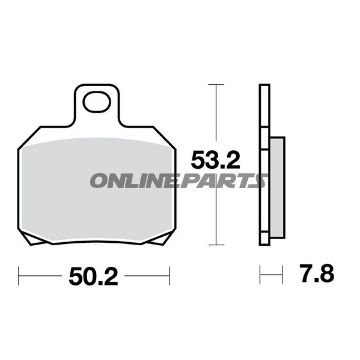 Brake Pads Scooter Sintered Srm Trwaltn 7322936