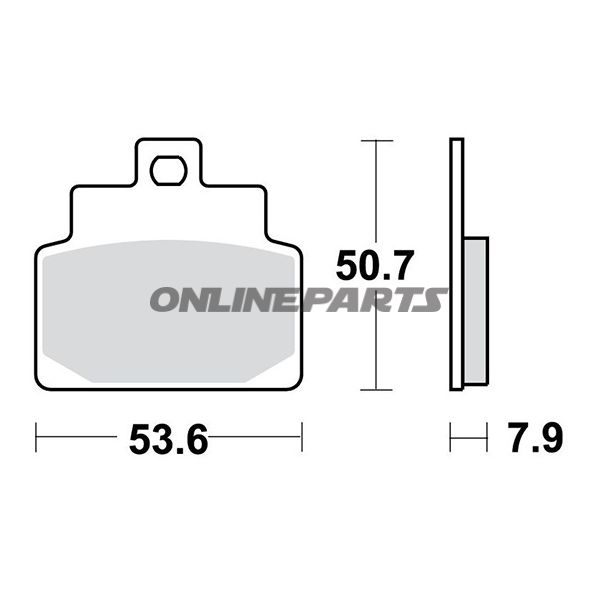 Brake Pads Scooter Sintered Srm Trwaltn 7323439