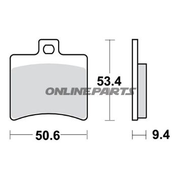 Brake Pads Scooter Sintered Srm Trwaltn 7322985