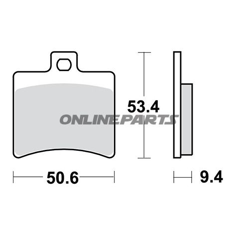 Brake Pads Scooter Sintered Srm Trwaltn 7322985