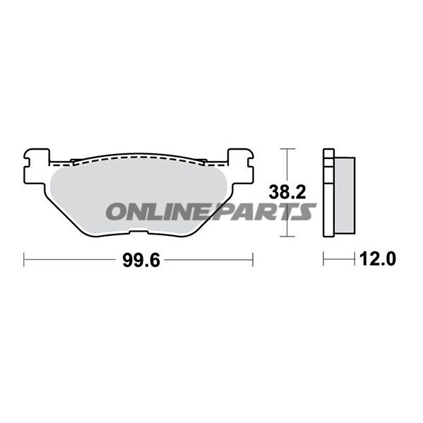 Brake Pads Scooter Sintered Trwaltn 7323009