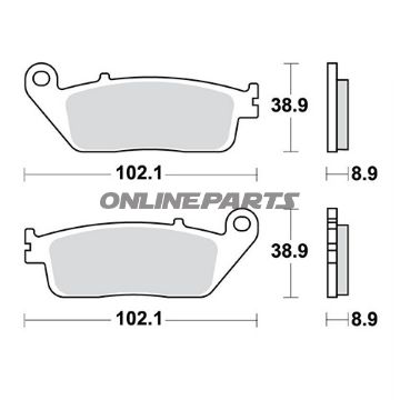 Brake Pads Scooter Sintered Trwaltn 7322811