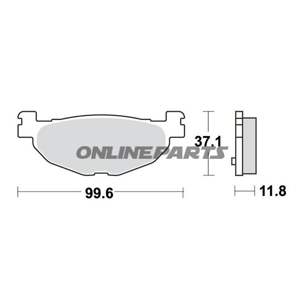 Brake Pads Scooter Sintered Trwaltn 7323082