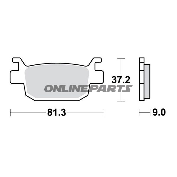 Brake Pads Scooter Sintered Srm Trwaltn 7323124