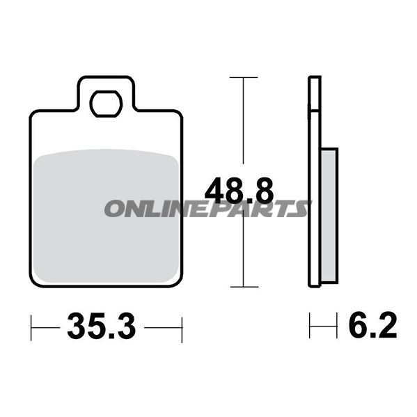 Brake Pads Scooter Sintered Trwaltn 7322928