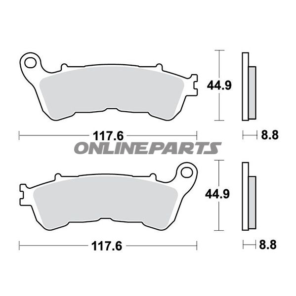 Brake Pads Std Trwaltn 7321003