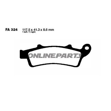 Brake Pads Scooter Sintered Hh Ebc Sfa324hhaltn 7873870