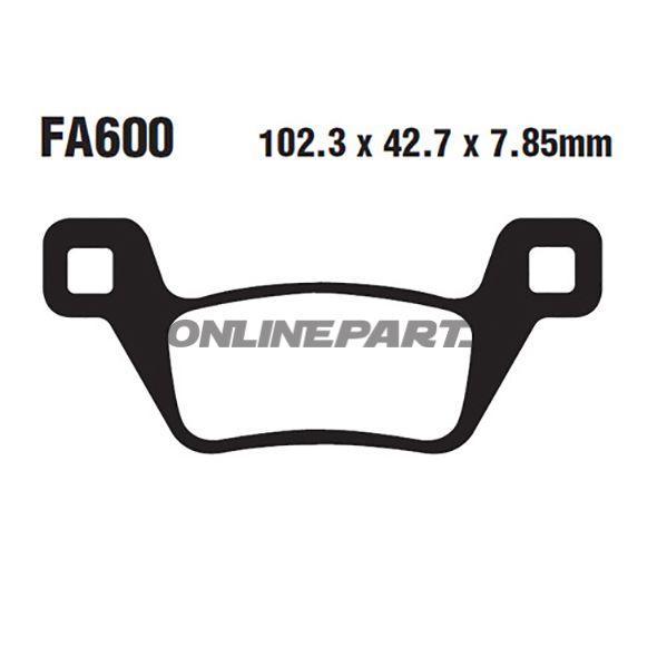 Brake Pads Sintered R Ebc Fa600rmx