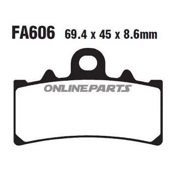 Brake Pads Std Ebc Fa606altn 7875339