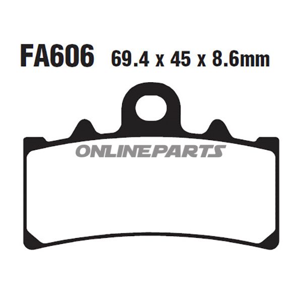 Brake Pads Std Ebc Fa606altn 7875339