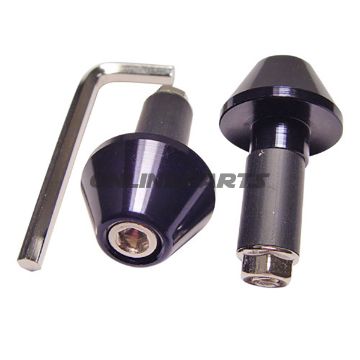 Handlebar Ends Aluminium Black13mm Jmp