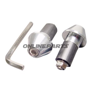 Handlebar Ends Aluminium Silver13mm Jmp