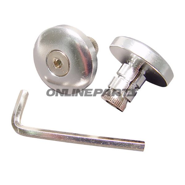 Handlebar Ends Aluminium Silver13mm Jmp