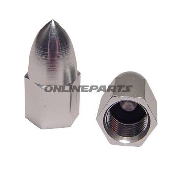 Valve Caps Aluminium Silverjmp
